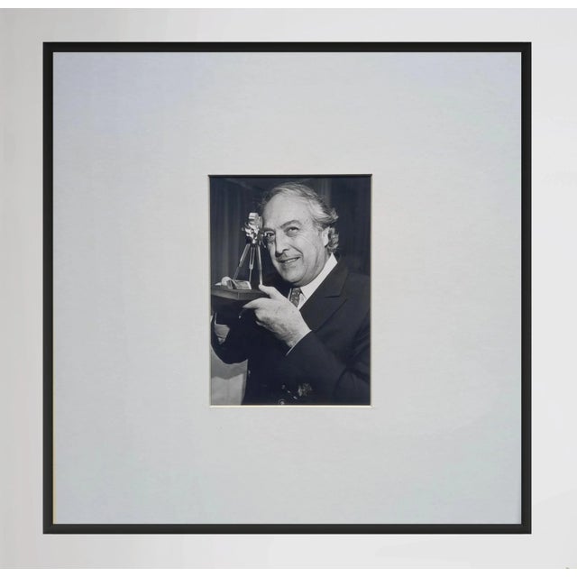 Printmaking Materials 1980s Framed Original Black & White Photography of the Film Director Georges Lauthier - Universal Photo For Sale - Image 7 of 7