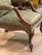 Green Spectacular Circa 1750 English Carved Mahogany Library Chair For Sale - Image 8 of 11