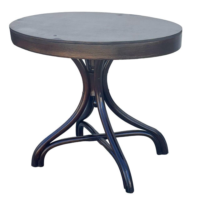 Wood Late Victorian Polished Oak Bent Wood Oval Dining Table by Mundus Thonet For Sale - Image 7 of 9