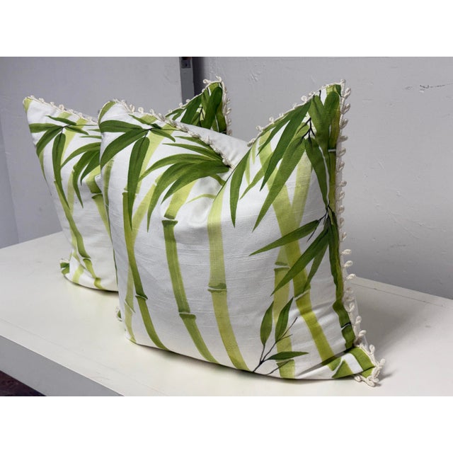 Design Plus Gallery presents a pair of Celerie Kemble for Eastern Accents Bamboo Forest Decorative Pillows. Each pillow is...