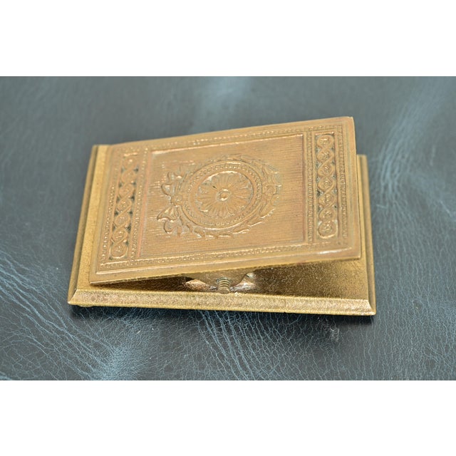 Tiffany Studios New York Adam Pattern Bronze Doré Large Paper Clip For Sale In South Bend - Image 6 of 11