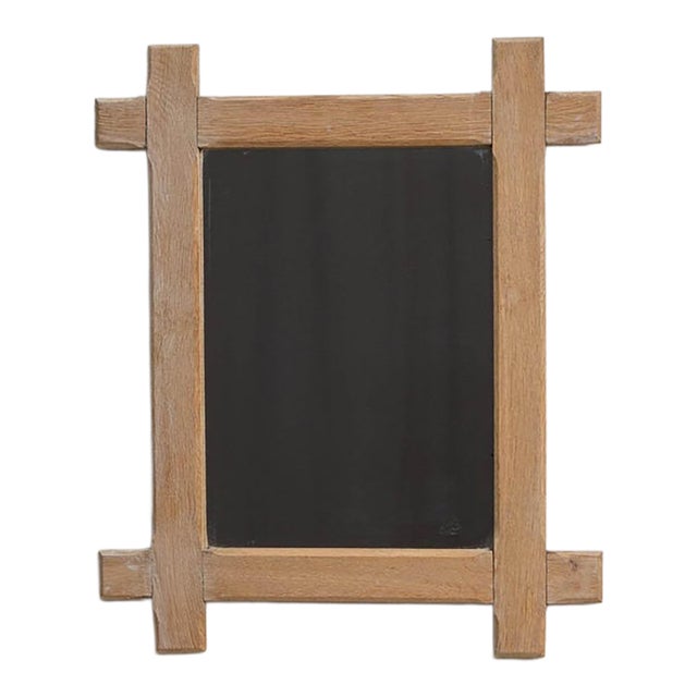 19th Century France Antique White Wood Mirror For Sale