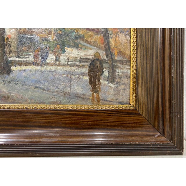 Early 20th Century Impressionist Street Scene by Joseph Louis Lamberton For Sale - Image 4 of 8