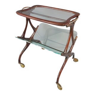Cesare Lacca for Cassina Italian Side Table Magazine Rack For Sale