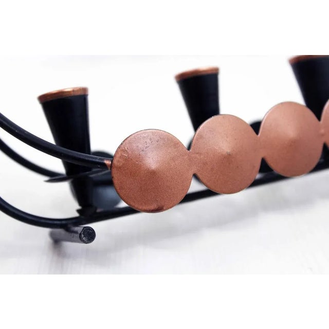 Drakkar Candleholder by Gunnar Ander for Ystad Metal, Sweden For Sale - Image 3 of 11