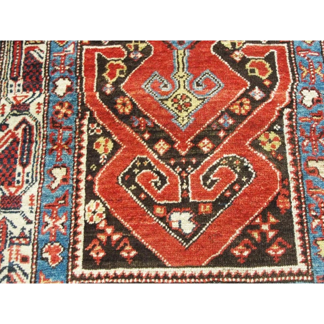 Antique Northwest Persian Runner, C-1900's, 3'6" × 13'8" For Sale In Chicago - Image 6 of 11