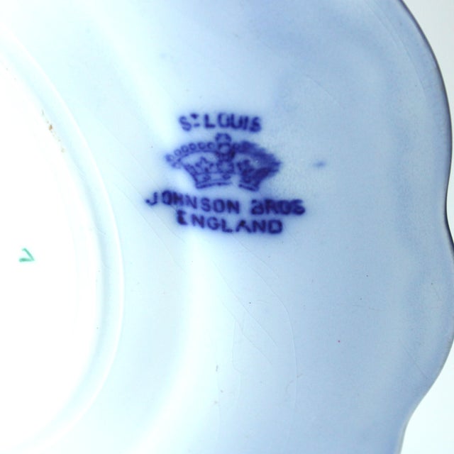 English English Johnson Brothers St Louis (Flow Blue) Salad Plate For Sale - Image 3 of 4