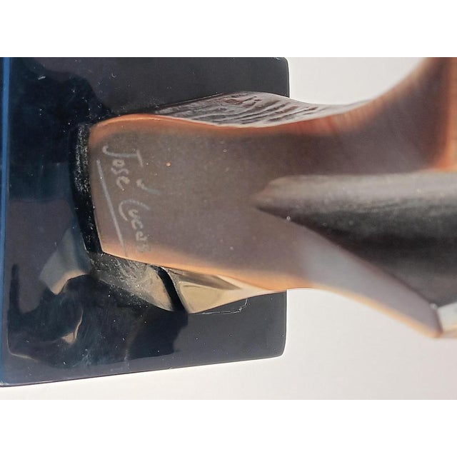Aluminum & Bronze Sculpture in the Air of His Flight by José Lucas, 2000 For Sale - Image 6 of 10