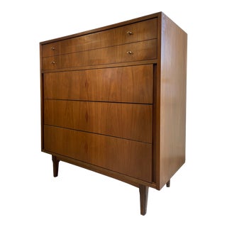 1950s Mid Century Modern Tall Dresser by b.p. John Furniture For Sale