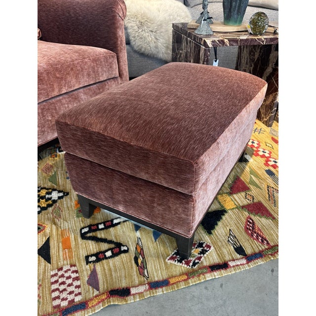 Hickory Chair Furniture Company Hickory Chair Jules Chair and Ottoman For Sale - Image 4 of 8