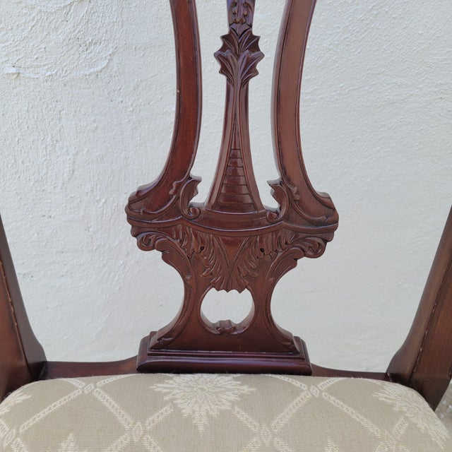 Late 20th Century Set of Eight Chippendale-Style Mahogany Dining Chairs With Ball-and-Claw Feet For Sale - Image 5 of 10