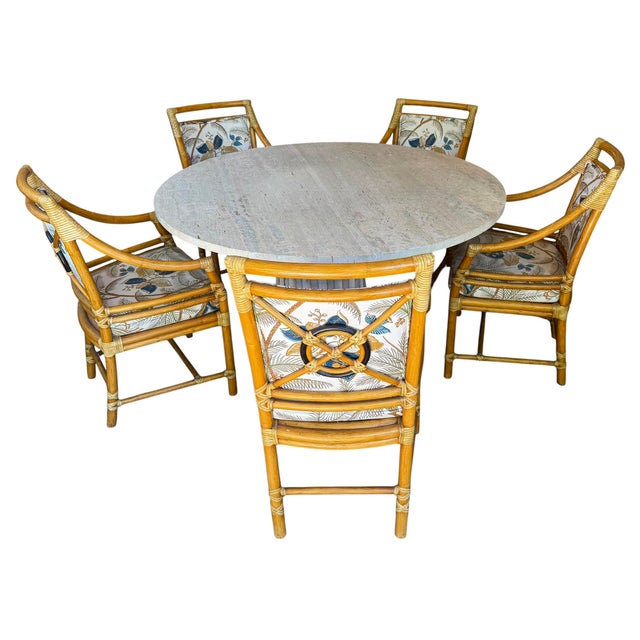 Michael Taylor Tessellated Stone Neoclassical Dining or Center Table