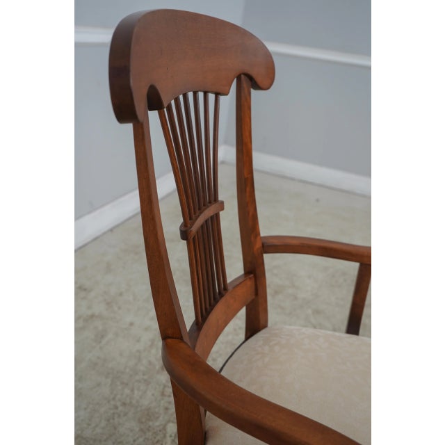 Wood Maple Wheat Back Occasional Armchair For Sale - Image 7 of 12