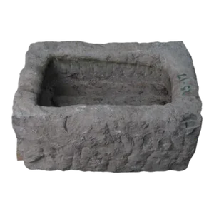22" Inch Long Hand Chiseled Stone Trough 24-17