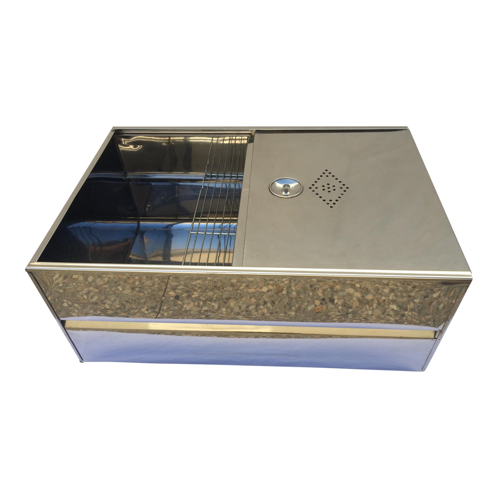 Mid century stainless steel bread drawer insert chairish