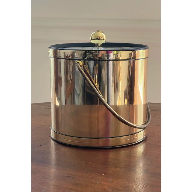 Vintage Gold-Tone Kraftware Ice Bucket | Chairish