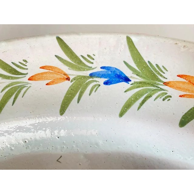 19th Century Quimper Earthenware Dish, France For Sale - Image 6 of 12