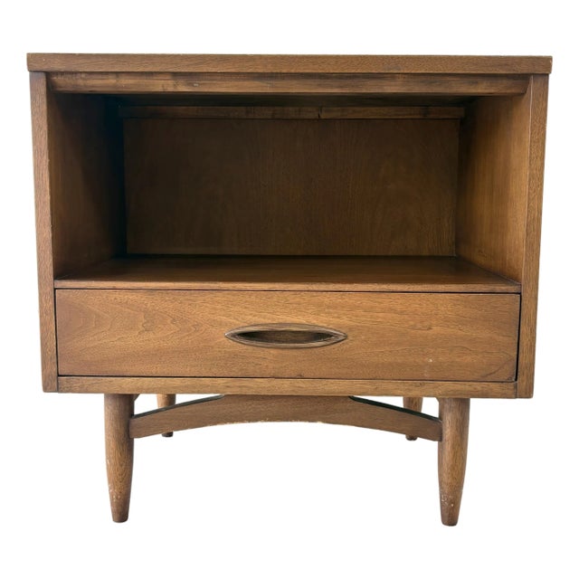 1960s Broyhill Sculptra Mid-Century Modern Nightstand, Attributed For Sale