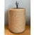 This vintage table lamp is a study in texture, built as a bold cylinder wrapped in thick, twisted natural rope. The coils...