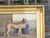 Gold Continental Oil Painting of Two Dogs in Courtyard, circa 1900 - Gilt Frame For Sale - Image 8 of 12