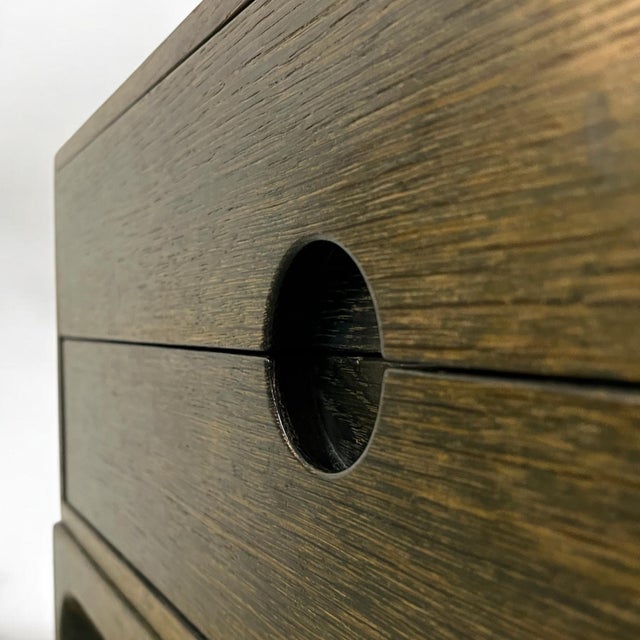Oak Chest of Drawers with Wall Mirror by Aksel Kjersgaard for Odder Møbelfabrik, Denmark, 1960s, Set of 2 For Sale - Image 17 of 18