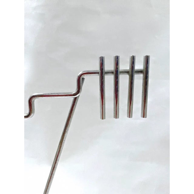 Art Deco Chrome Wire Sculpture Stand For Sale In Atlanta - Image 6 of 6