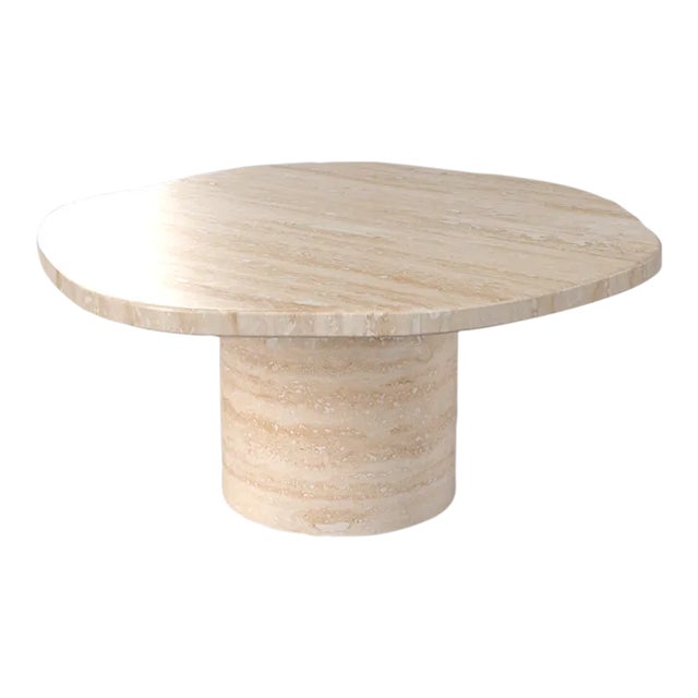 Viola Travertine Coffee Table 35.4" For Sale