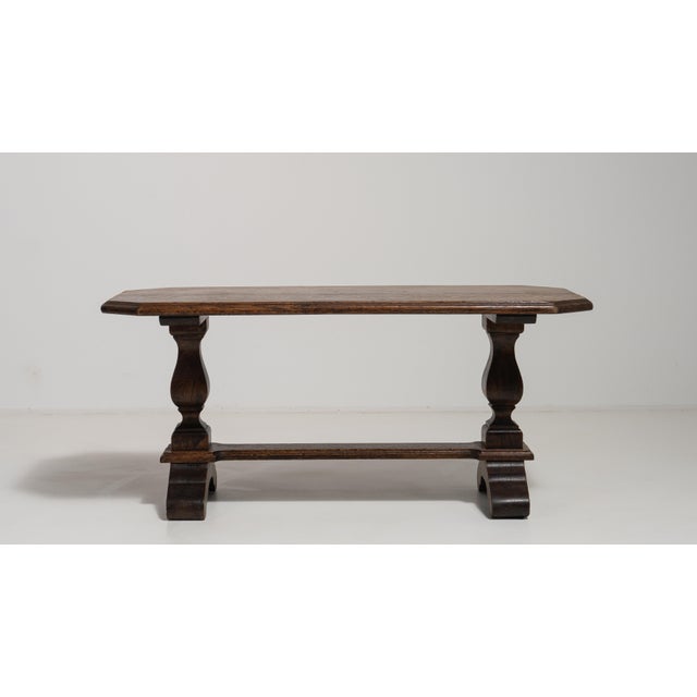 1970s Oak Refectory Coffee Table For Sale - Image 10 of 16