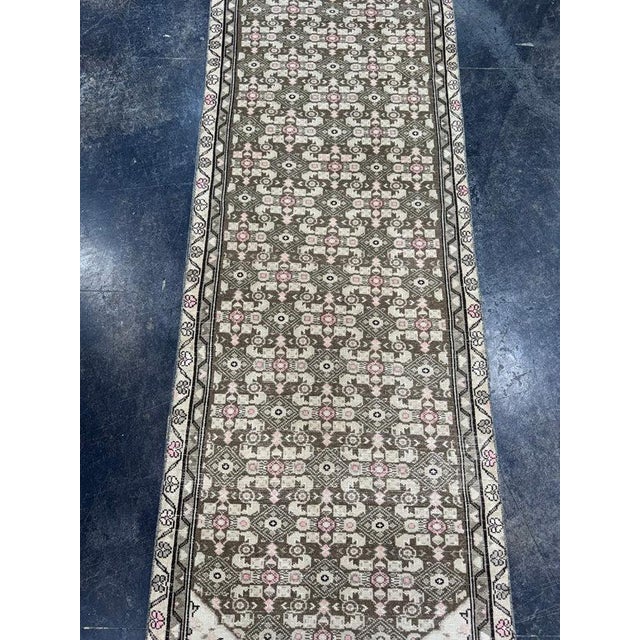 Turkish Vintage Rug 3'1" x 9'8" For Sale - Image 4 of 7