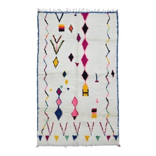 Moroccan Azilal Wool Rug - 9.8 X 5.9 Ft For Sale