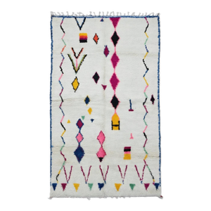Moroccan Azilal Wool Rug - 9.8 X 5.9 Ft
