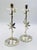 Mexican Pair of Emilia Castillo Silver-Plated Candlesticks With Emerald Stone Inlay For Sale - Image 3 of 18