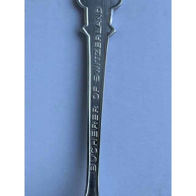 Vintage Rolex Watch Bucherer of Switzerland Inch Souvenir Spoons For Sale In Providence - Image 6 of 7
