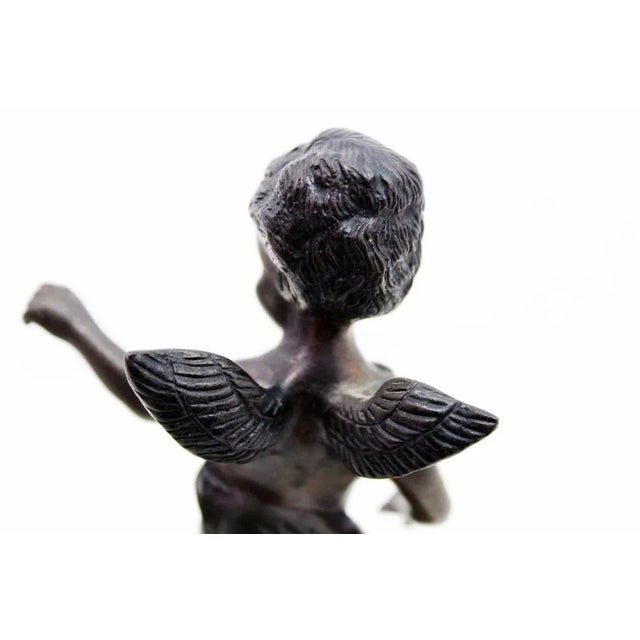 Art Nouveau Bronze Statuette by Eduardo Rossi, 1950 For Sale - Image 6 of 13