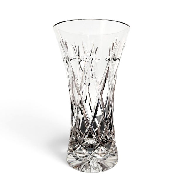 Late 20th Century Late 20th Century Edinburgh Crystal Cut Vase, Scotland, 6 Inch For Sale - Image 5 of 9