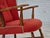 Scandinavian Armchair in Red Wool and Beech, 1960s For Sale - Image 4 of 18