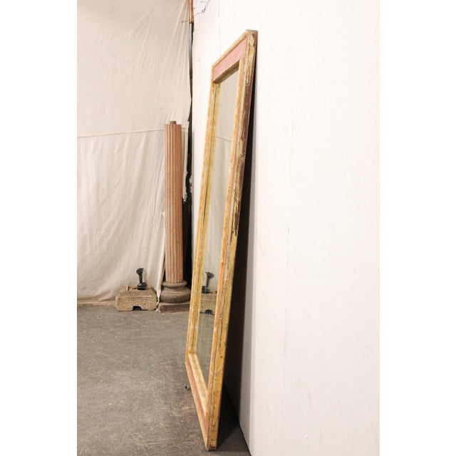 Red Italian Antique Mirror, Large 4 Ft X 7ft For Sale - Image 8 of 9