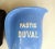 Blue Advertising Water Pitcher in Earthenware from Pastis Duval, 1940s For Sale - Image 8 of 11
