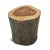 Rustic Blackened Stump Side Table For Sale - Image 3 of 5