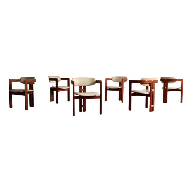 Pamplona Chairs by Augusto Savini for Pozzi, Italy, 1965, Set of 6 For Sale