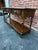 Vintage French Country Style Oak 2 Tier Sofa Console Table by Hickory Brass hardware, dovetail joint construction,...