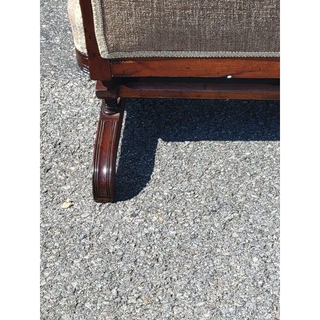 19th Century 19th Century American Walnut , Victorian Rocking Chair Complete Restoration Upholstered For Sale - Image 5 of 11