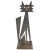 Cut Metal Brutalist Modern Abstract Standing Sculpture of a Cat For Sale - Image 11 of 11