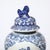 Chinese Hand Painted Blue and White Fudog and Flower Temple Jar For Sale - Image 10 of 18