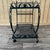 Mid Century Wrought Iron Marble Top Patio Serving Cart in the Salterini Style. Circa 1960s For Sale - Image 9 of 17