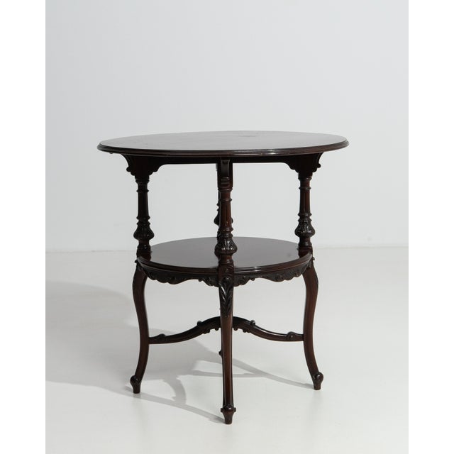 19th Century Victorian Two-Tier Side Table For Sale - Image 11 of 12