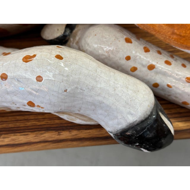 Large Italian Majolica Terracotta Glazed Giraffe For Sale - Image 10 of 12