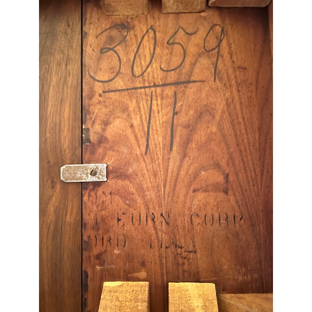 Walnut Drop-Leaf Extension Dining Table, 1950s Mid-Century Modern For Sale - Image 13 of 16