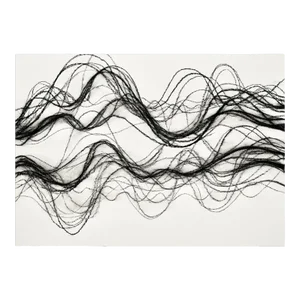 Contemporary Abstract Charcoal on Paper Drawing "Repertory 2" by Margaret Neill