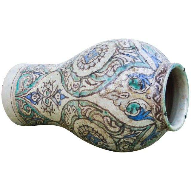 Ceramic Andalusian-Patterned Ceramic Vase For Sale - Image 7 of 8